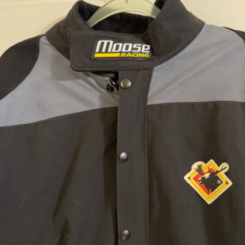 Moose Racing Utility Jacket Anorak Gorpcore Tech Black Gray Dirt Bike/Snowmobile - Picture 3 of 14